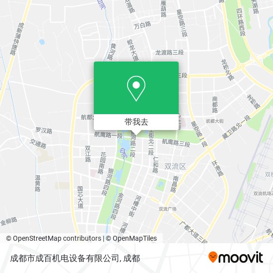 成都市成百机电设备有限公司地图