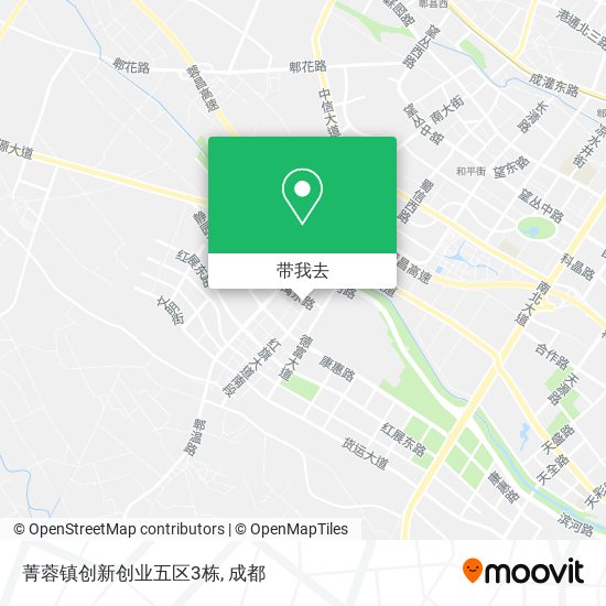 菁蓉镇创新创业五区3栋地图
