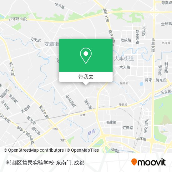 郫都区益民实验学校-东南门地图