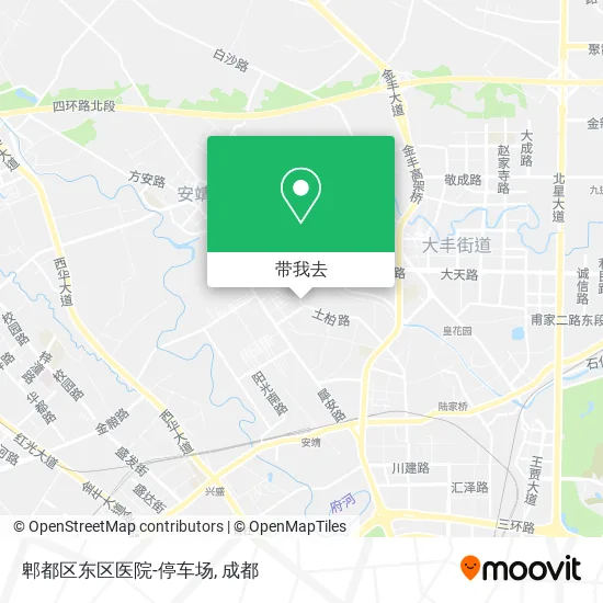 郫都区东区医院-停车场地图
