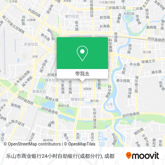 乐山市商业银行24小时自助银行(成都分行)地图