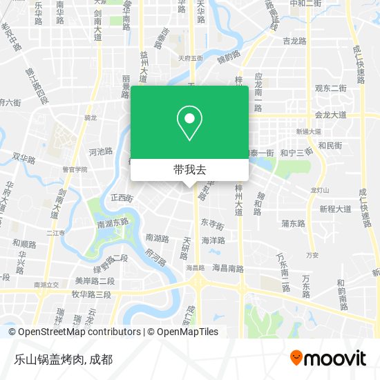 乐山锅盖烤肉地图