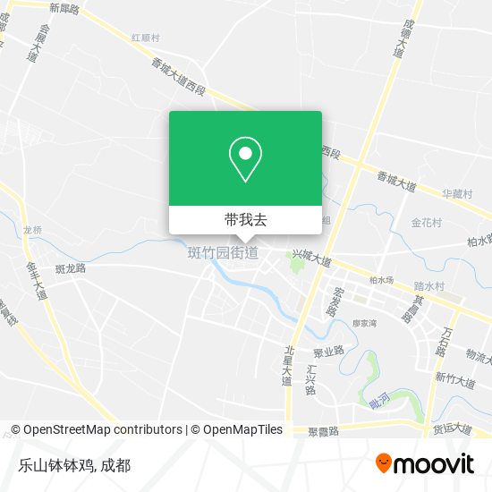 乐山钵钵鸡地图