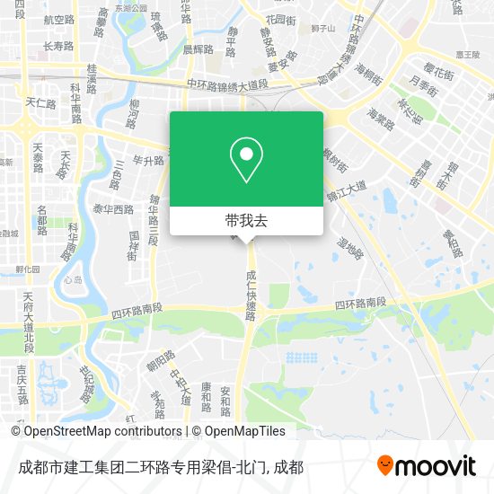 成都市建工集团二环路专用梁倡-北门地图