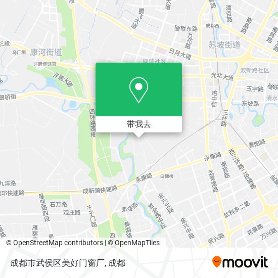 成都市武侯区美好门窗厂地图
