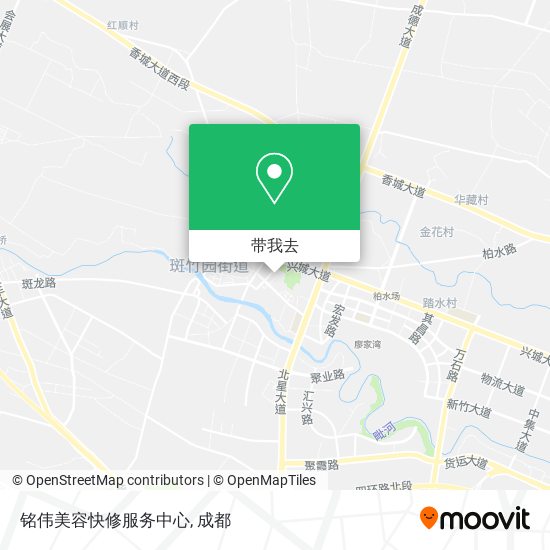 铭伟美容快修服务中心地图