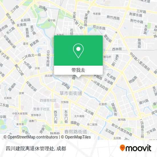 四川建院离退休管理处地图