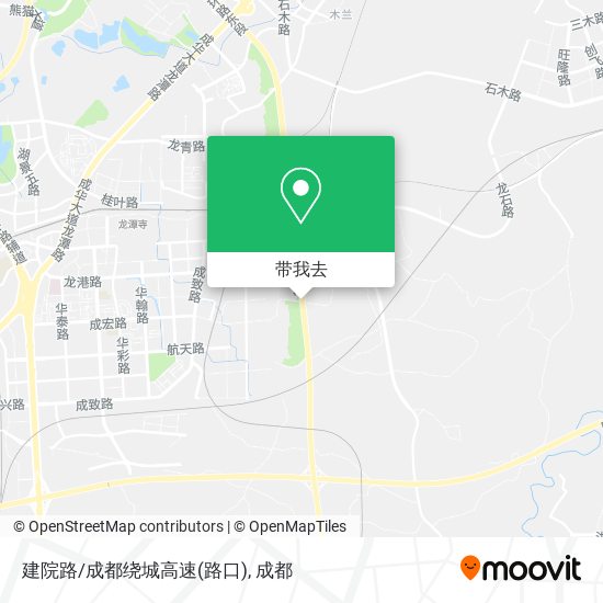 建院路/成都绕城高速(路口)地图
