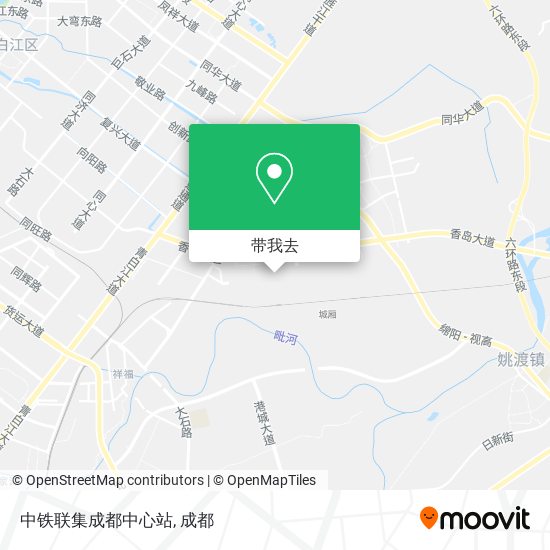 中铁联集成都中心站地图
