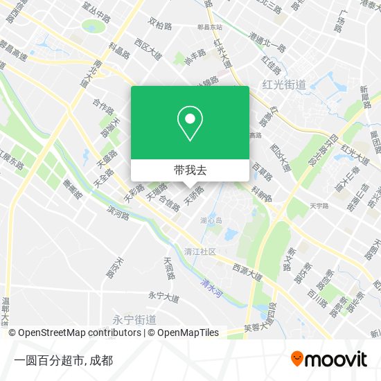 一圆百分超市地图