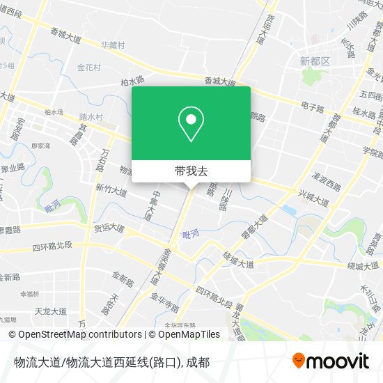 物流大道/物流大道西延线(路口)地图
