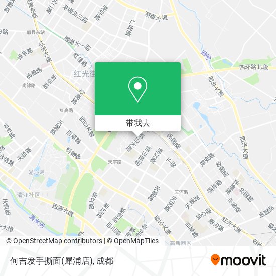 何吉发手撕面(犀浦店)地图