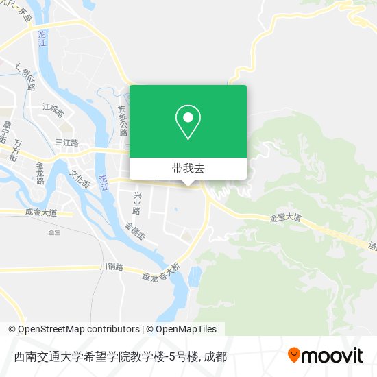 西南交通大学希望学院教学楼-5号楼地图