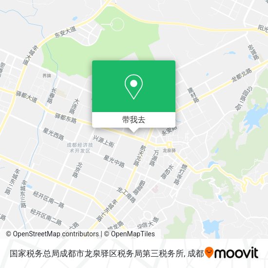 国家税务总局成都市龙泉驿区税务局第三税务所地图