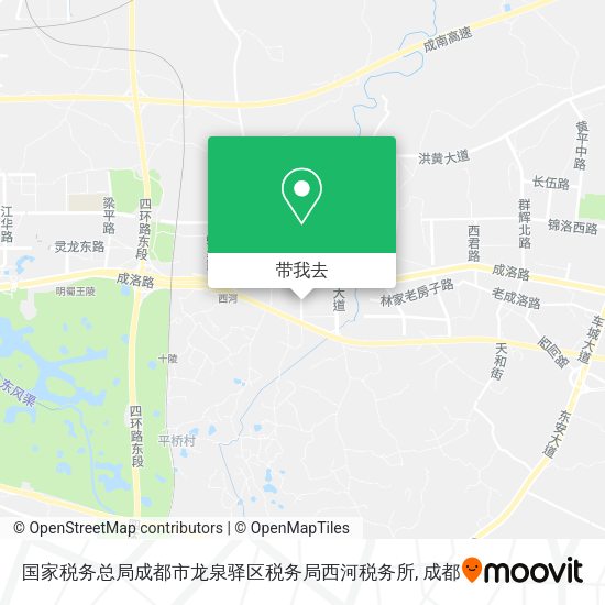 国家税务总局成都市龙泉驿区税务局西河税务所地图