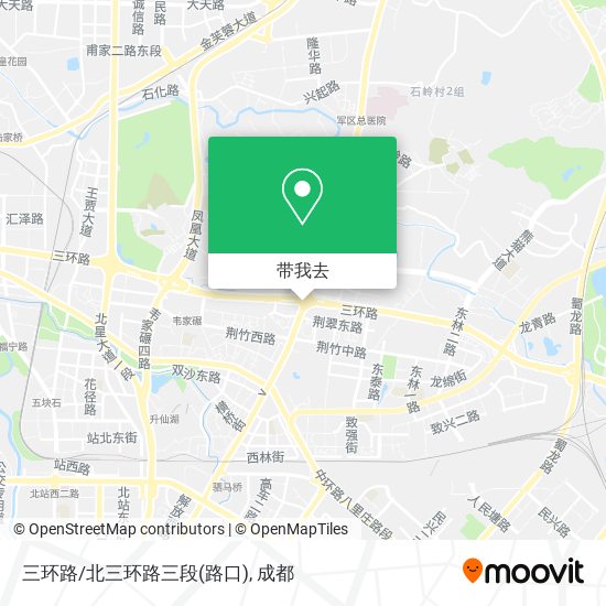 三环路/北三环路三段(路口)地图