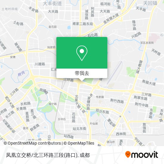 凤凰立交桥/北三环路三段(路口)地图