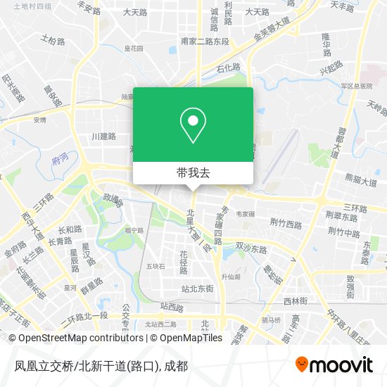 凤凰立交桥/北新干道(路口)地图