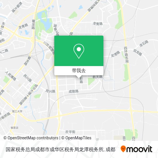 国家税务总局成都市成华区税务局龙潭税务所地图
