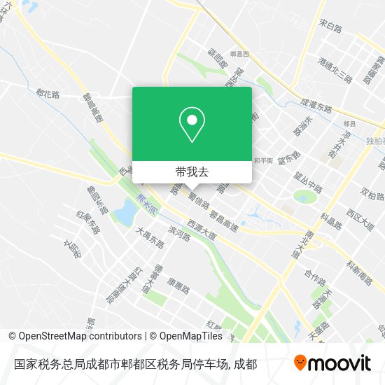 国家税务总局成都市郫都区税务局停车场地图
