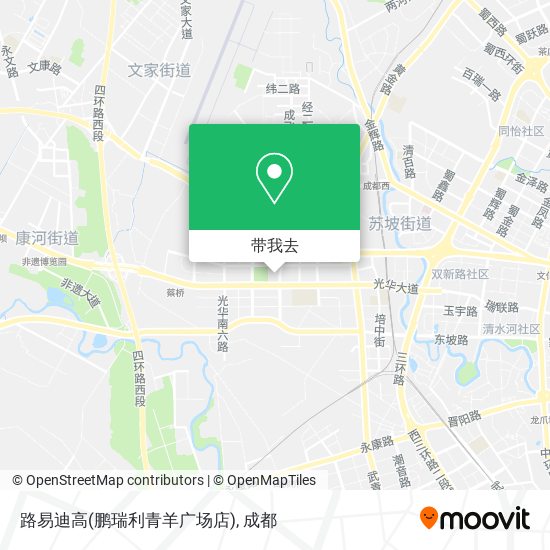 路易迪高(鹏瑞利青羊广场店)地图