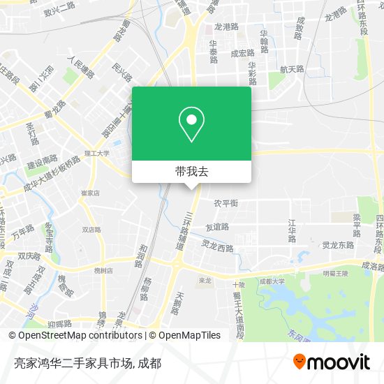 亮家鸿华二手家具市场地图
