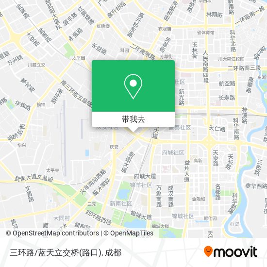 三环路/蓝天立交桥(路口)地图