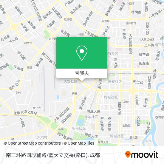 南三环路四段辅路/蓝天立交桥(路口)地图