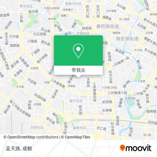 蓝天路地图