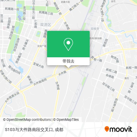 S103与大件路南段交叉口地图