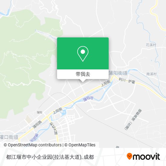 都江堰市中小企业园(拉法基大道)地图