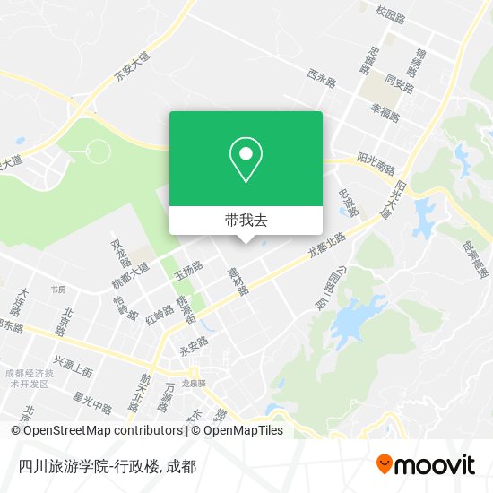 四川旅游学院-行政楼地图