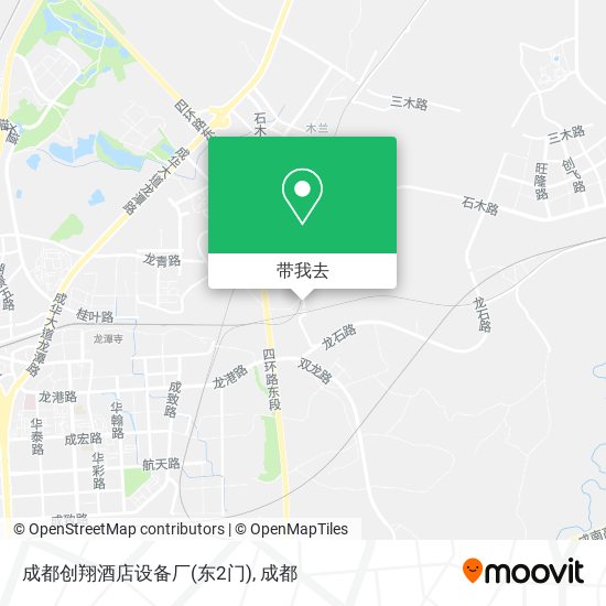 成都创翔酒店设备厂(东2门)地图