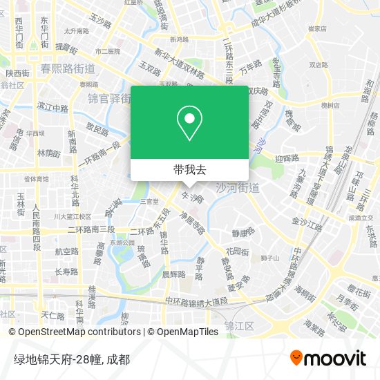 绿地锦天府-28幢地图