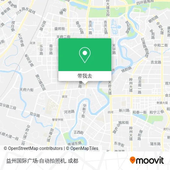 益州国际广场-自动拍照机地图