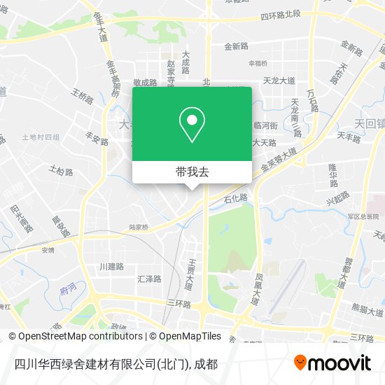 四川华西绿舍建材有限公司(北门)地图