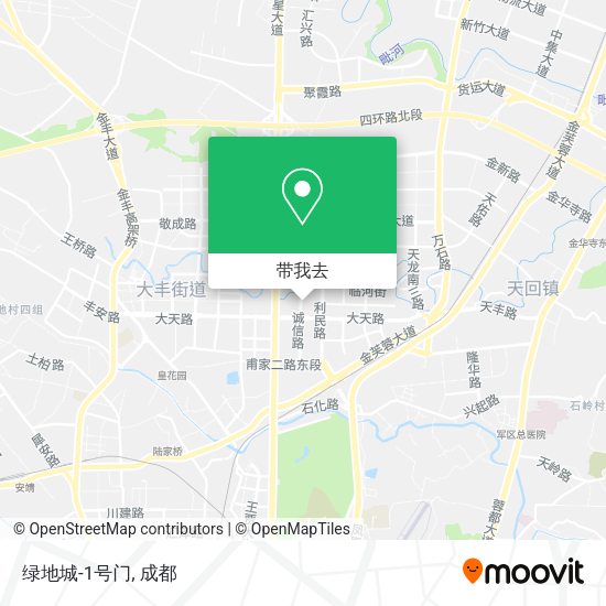 绿地城-1号门地图