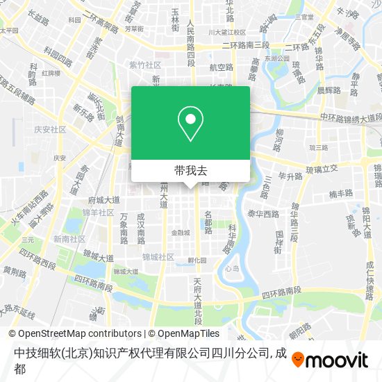 中技细软(北京)知识产权代理有限公司四川分公司地图