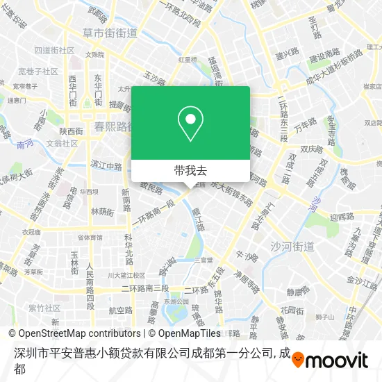 深圳市平安普惠小额贷款有限公司成都第一分公司地图