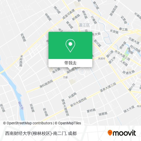 西南财经大学(柳林校区)-南二门地图