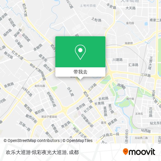 欢乐大巡游·炫彩夜光大巡游地图