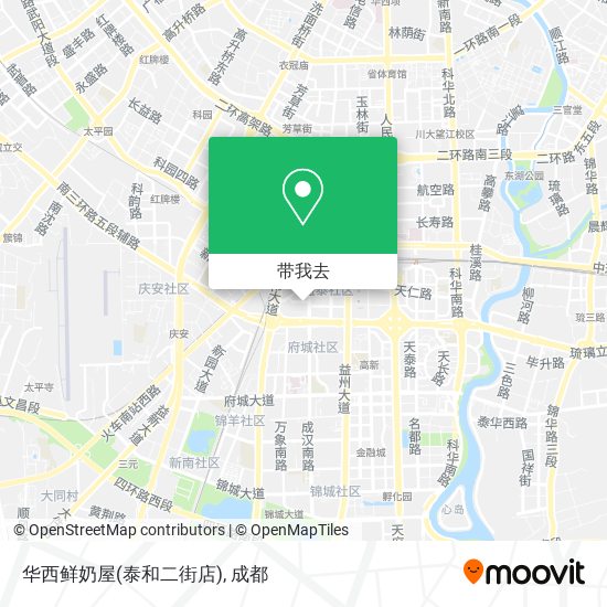 华西鲜奶屋(泰和二街店)地图