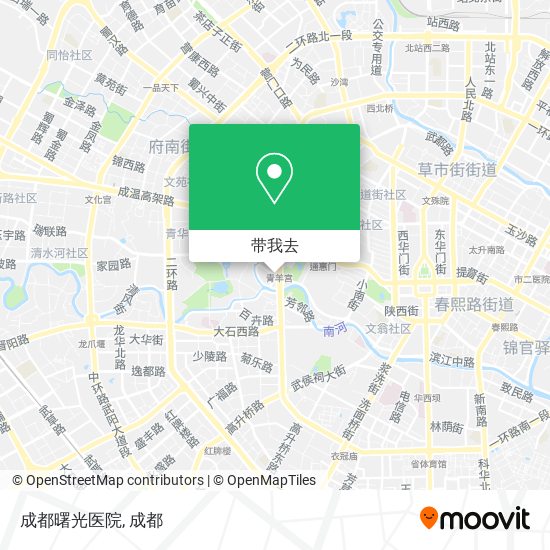 成都曙光医院地图