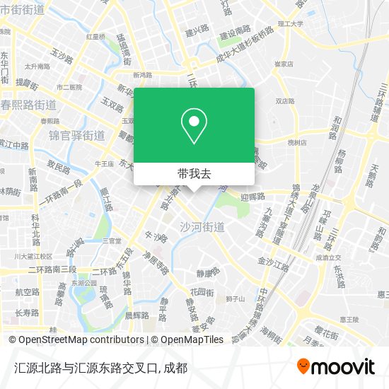 汇源北路与汇源东路交叉口地图