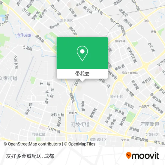 友好多金威配送地图
