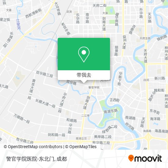 警官学院医院-东北门地图