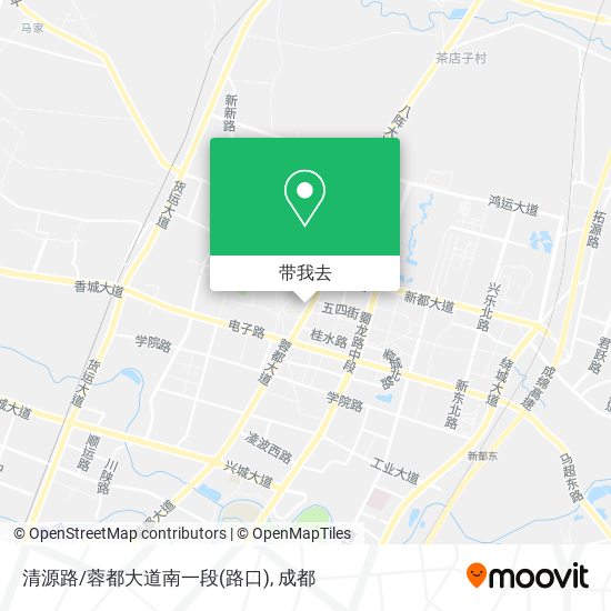 清源路/蓉都大道南一段(路口)地图