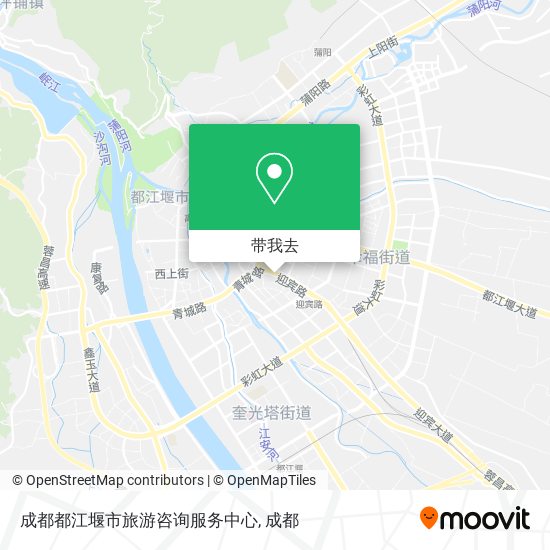 成都都江堰市旅游咨询服务中心地图