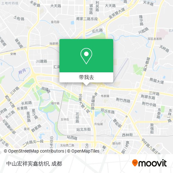中山宏祥宾鑫纺织地图