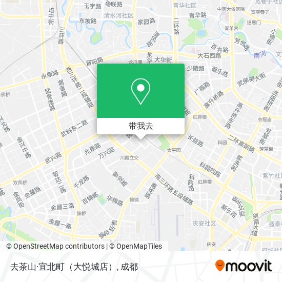 去茶山·宜北町（大悦城店）地图